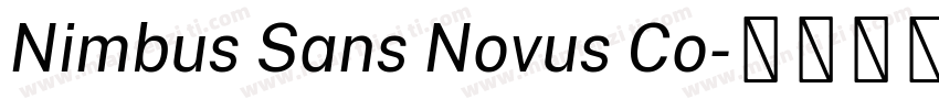 Nimbus Sans Novus Co字体转换